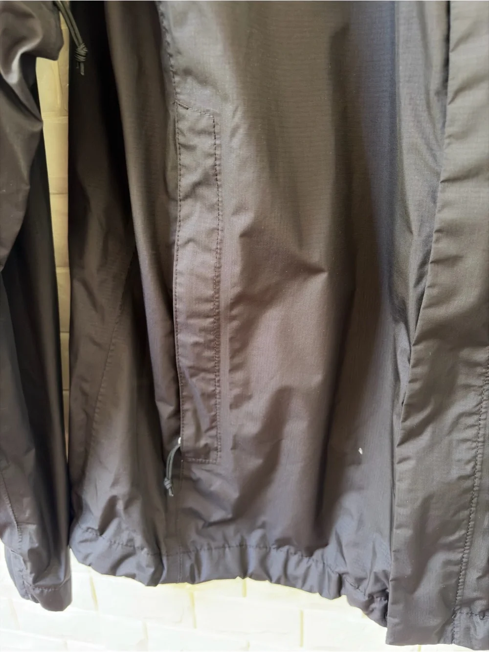 The North Face Black Hooded Rain Jacket